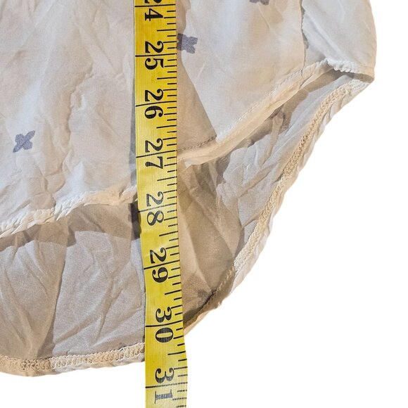 Johnny Was Women’s Ivory S Artisanal Core Cottage Boho Chic Rayon Summer Top - Picture 9 of 14